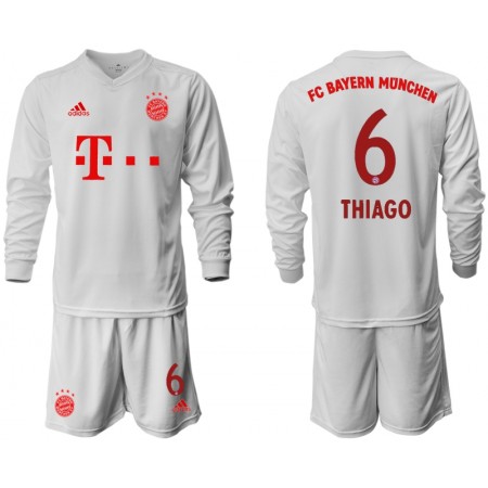 Fußballtrikots FC Bayern München Thiago Alcantara 6 Kinder Auswärts Trikotsatz 2020-2021 Langarm Fußballtrikots FC Bayern München Thiago Alcantara 6 Kinder Auswärts Trikotsatz 2020-2021 Langarm
